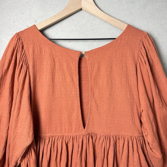 Free People Beach Get Obsessed Babydoll Tunic Dress Balloon Sleeve Size XS - Picture 5 of 12
